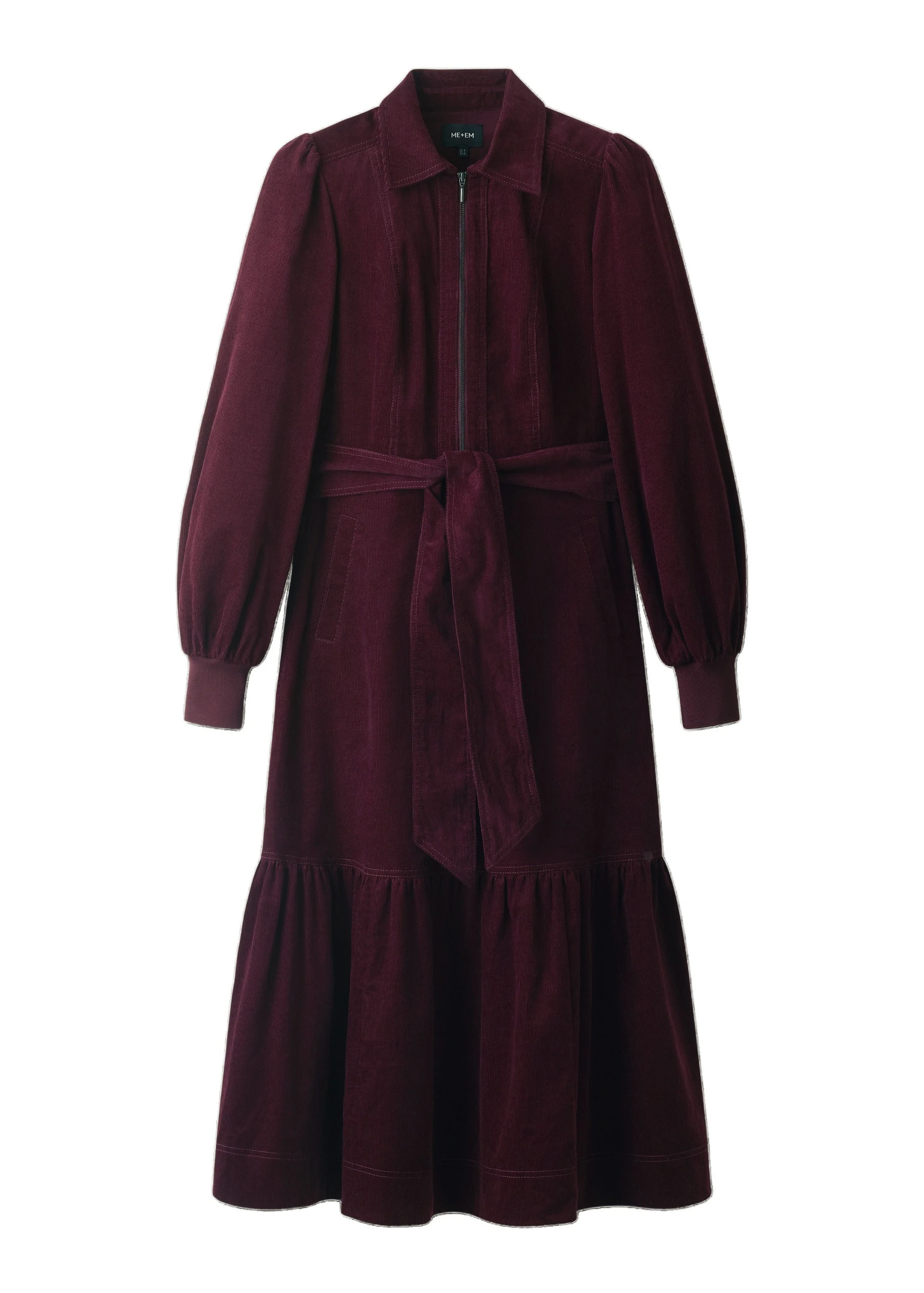 ME+EM Fit + Flare Midi Dress in Merlot | Dresses | Luxury Shoes ME+EM Fit + Flare Midi Dress in Merlot