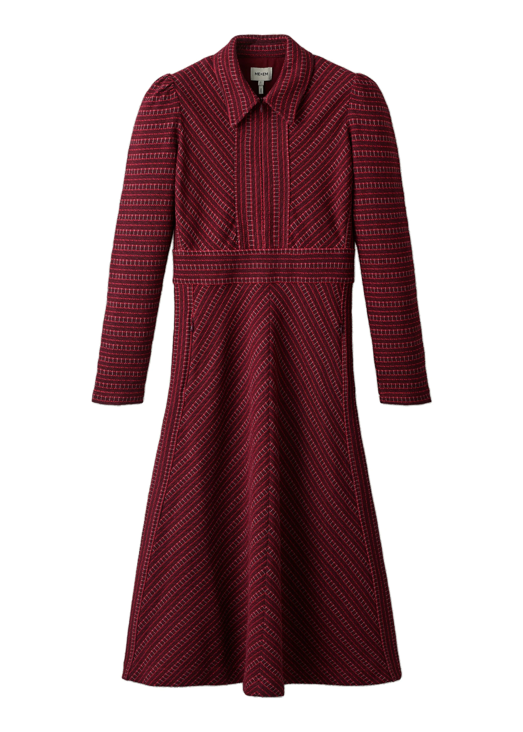 ME+EM Fit + Flare Midi Dress in Red Multi ME+EM Fit + Flare Midi Dress in Red Multi | Midi Dresses | Luxury Shoes