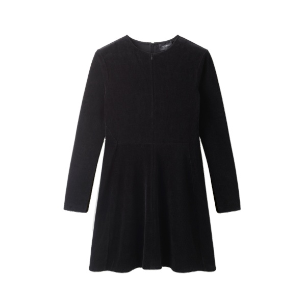 ME+EM Fit + Flare Short Dress in Black