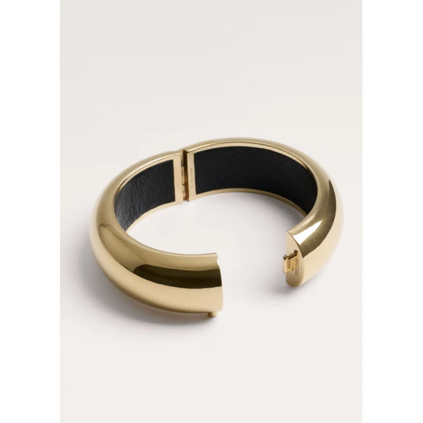 ME+EM Forever Hinged Cuff in Gold Toned