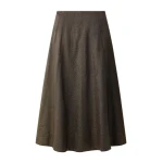 ME+EM Full-Length Skirt in Gold/Brown | Maxi Skirts | Luxury Shoes 