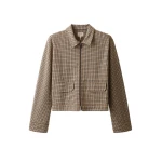 ME+EM Heritage Double Zip Jacket in Brown Multi