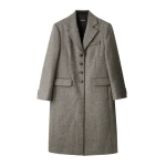 ME+EM Heritage Oversized Coat in Grey Mélange | Coats | Luxury Shoes 