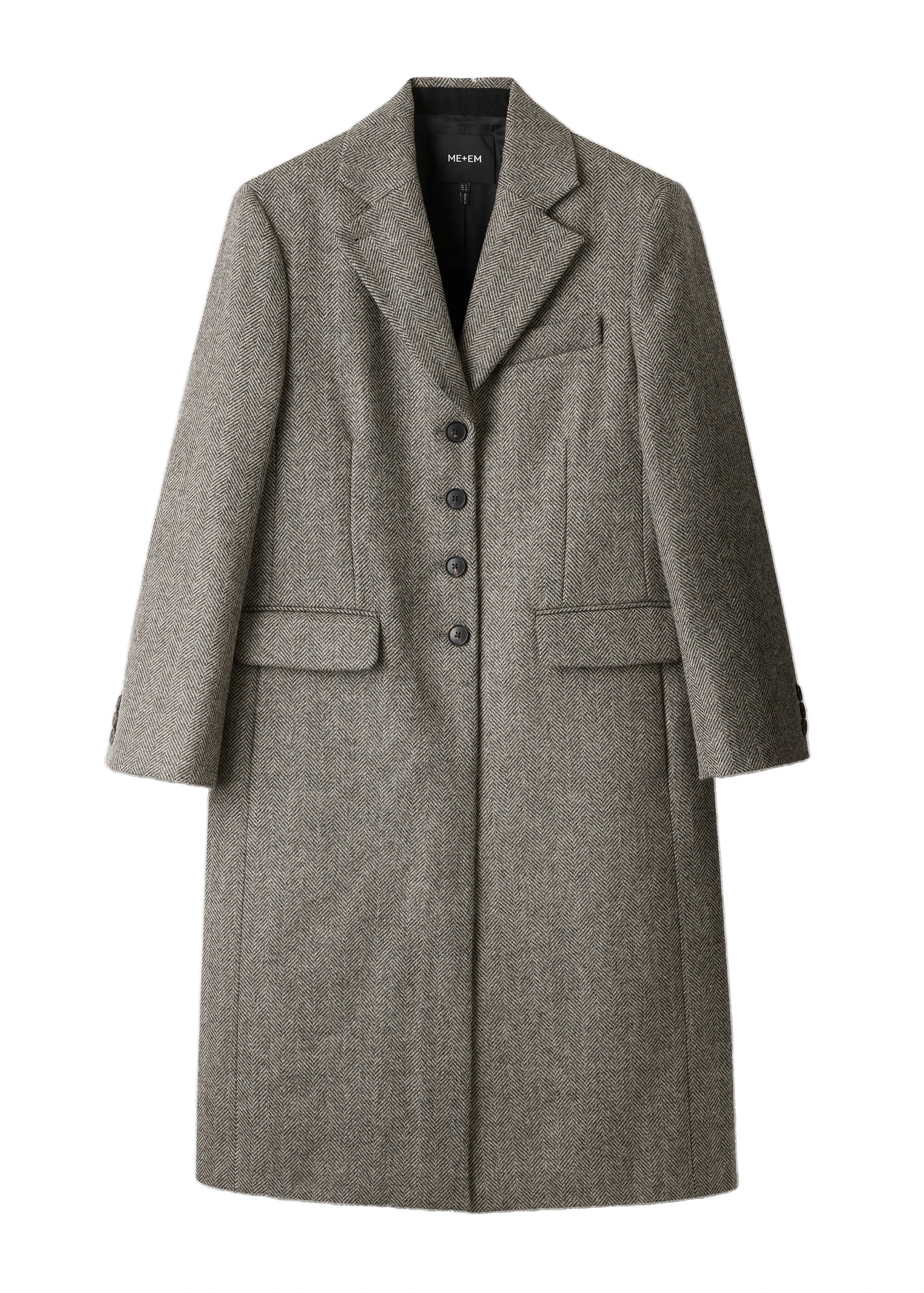 ME+EM Heritage Oversized Coat in Grey Mélange ME+EM Heritage Oversized Coat in Grey Mélange | Coats | Luxury Shoes