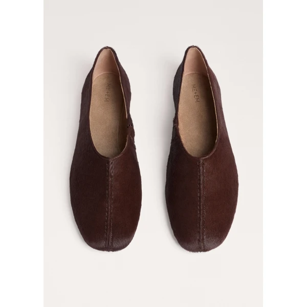 ME+EM High Front Ballet Flat in Pecan