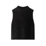 ME+EM High Neck Knit Vest in Black | Sweaters | Luxury Shoes 