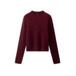 ME+EM High Neck Straight Jumper in Barolo Red