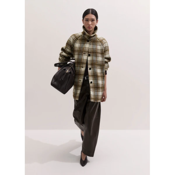 ME+EM High Neck Straight Jumper in Cocoa Brown, view 4 | Sweaters | Luxury Shoes 