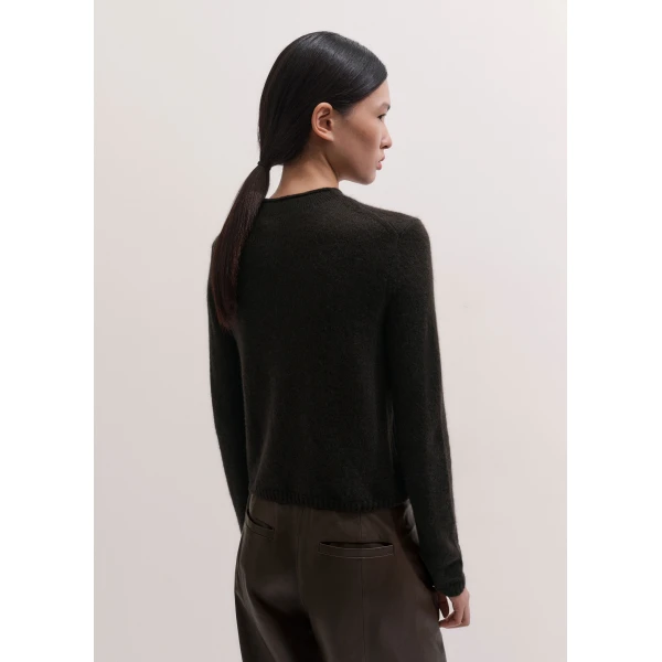 ME+EM High Neck Straight Jumper in Cocoa Brown, view 5 | Sweaters | Luxury Shoes 