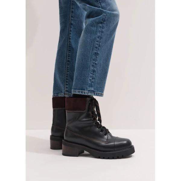 ME+EM Hiking Boot in Black/Chocolate