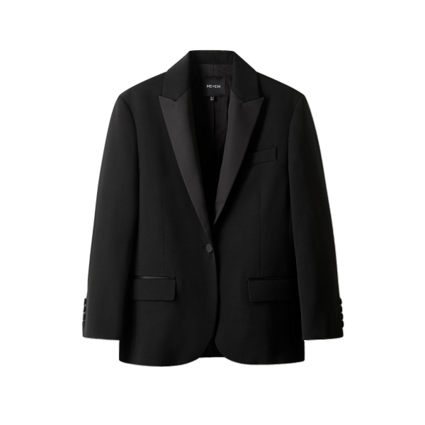 ME+EM Icon Oversized Tux Blazer in Black