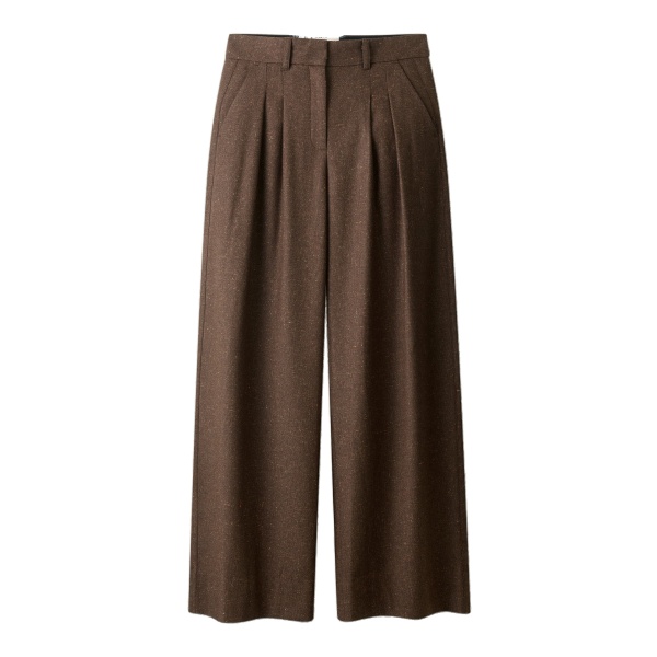 ME+EM Icon Trouser in Warm Chocolate Brown