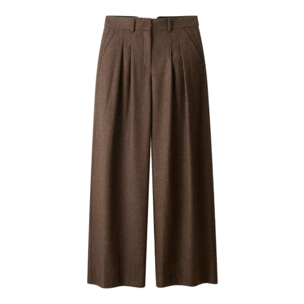 ME+EM Icon Trouser in Warm Chocolate Brown