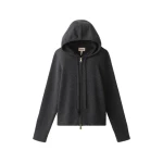 ME+EM Icon Zip Hoodie in Dark Charcoal Mélange | Sweaters | Luxury Shoes 