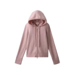 ME+EM Icon Zip Hoodie in Smoke Pink | Sweaters | Luxury Shoes 