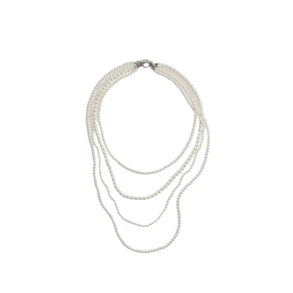 ME+EM Layered T-Bar Necklace in Silver