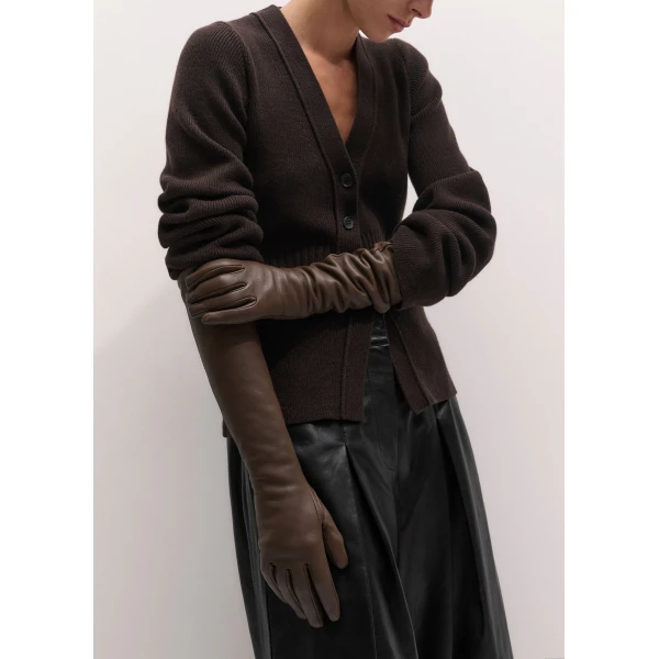 ME+EM Long Glove in Bronzed Brown