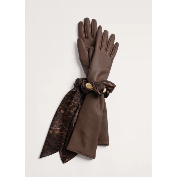 ME+EM Long Glove in Bronzed Brown
