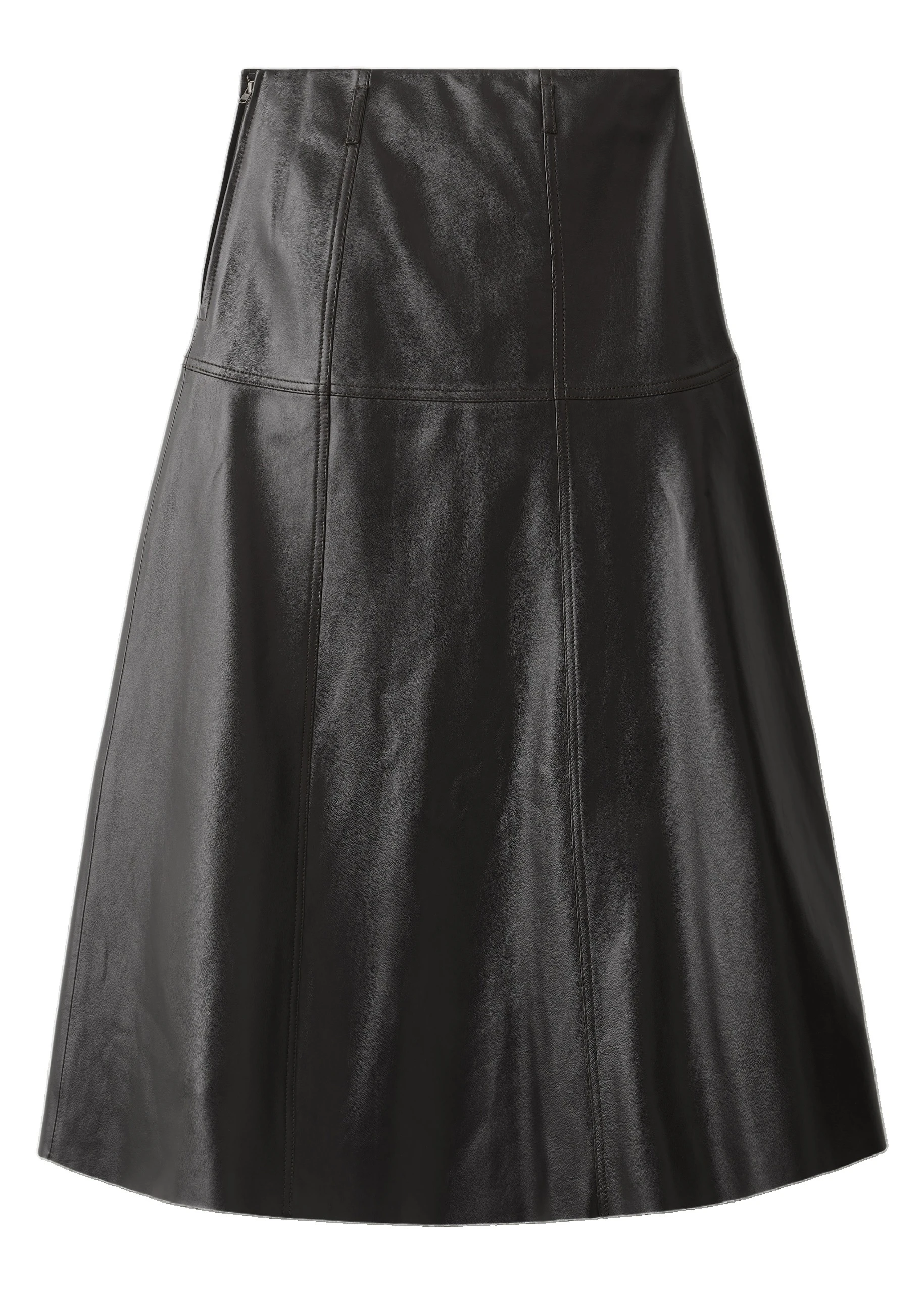 ME+EM Luxe Flare Maxi Skirt in Black Brown | Skirts | Luxury Shoes ME+EM Luxe Flare Maxi Skirt in Black Brown