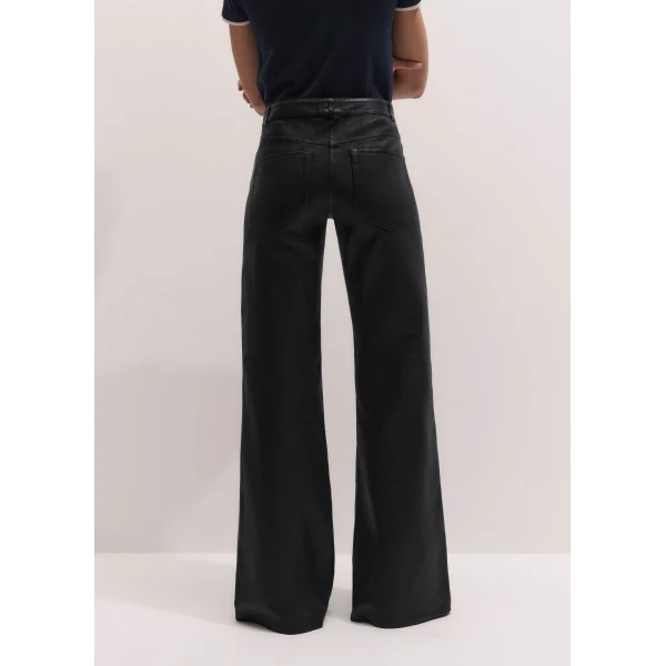 ME+EM Luxe Leg Elongator Trouser in Black Brown