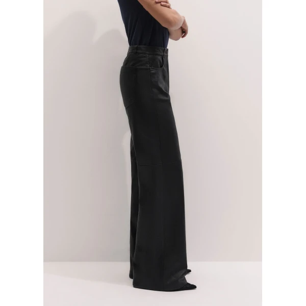 ME+EM Luxe Leg Elongator Trouser in Black Brown