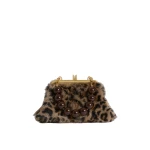 ME+EM Luxe Leopard Bag in Tan/Black | Shoulder & Crossbody Bags | Luxury Shoes 