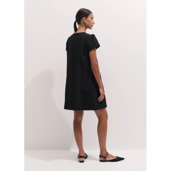 ME+EM Mini Swing Dress in Black