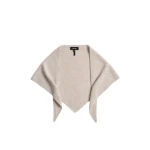 ME+EM Mini Triangle Knit Scarf in Cream