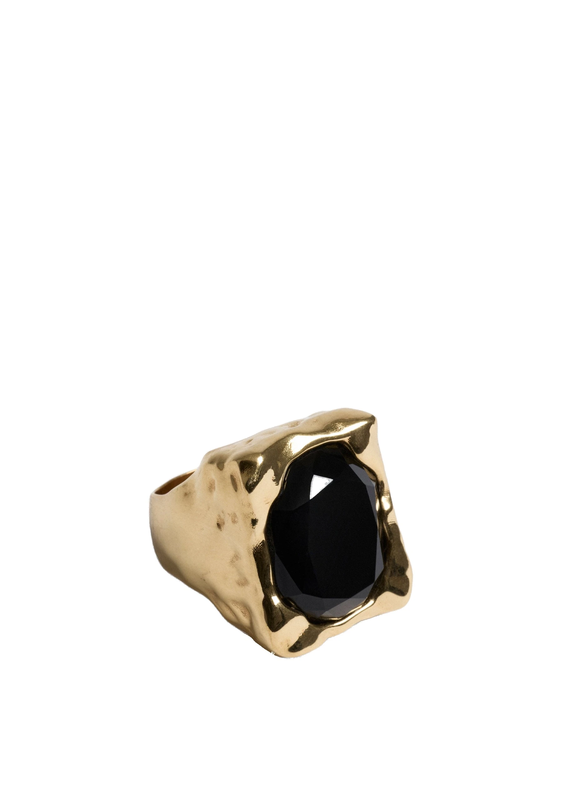 ME+EM Molten Ring in Black/Gold | Jewelry | Luxury Shoes ME+EM Molten Ring in Black/Gold