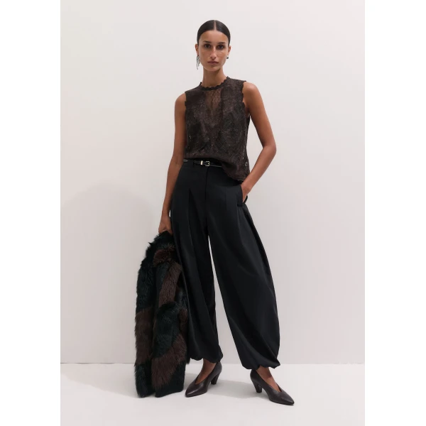 ME+EM Occasion Top in Cocoa Brown
