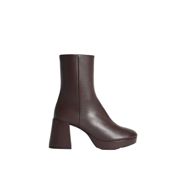 ME+EM Platform Ankle Boot in Dark Chocolate