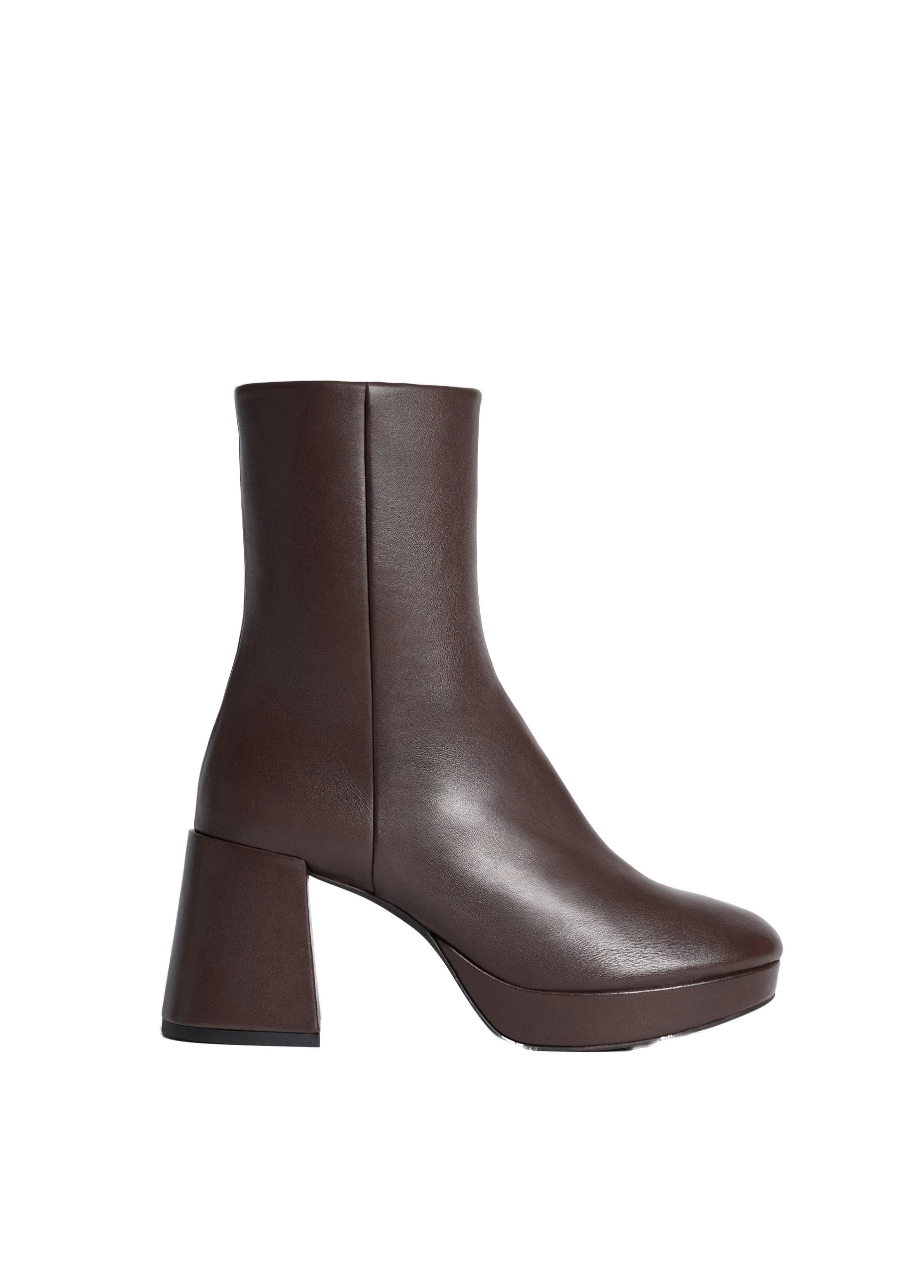 ME+EM Platform Ankle Boot in Dark Chocolate | Shoes | Luxury Shoes ME+EM Platform Ankle Boot in Dark Chocolate