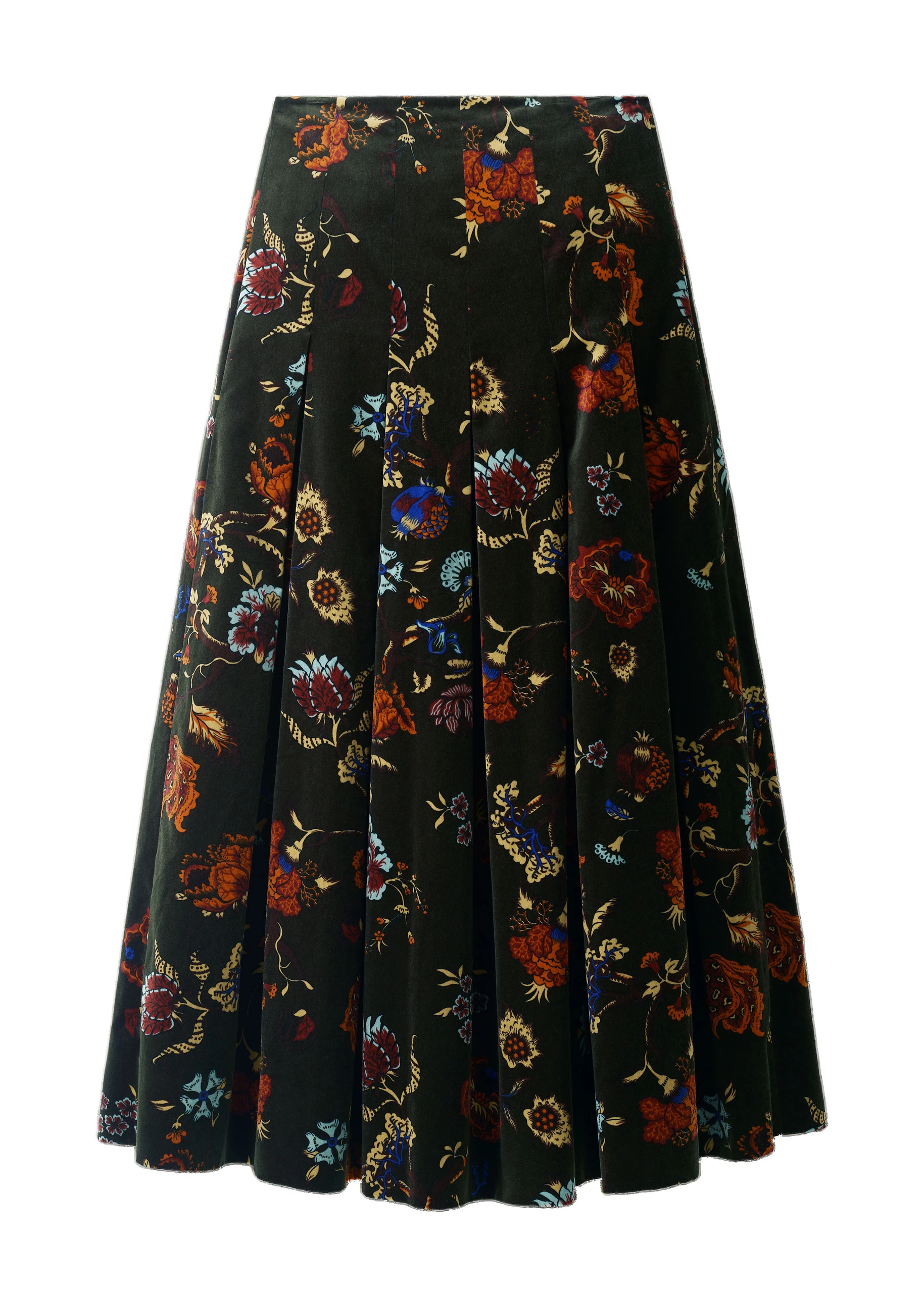 ME+EM Pleat Maxi Skirt in Green Multi ME+EM Pleat Maxi Skirt in Green Multi | Maxi Skirts | Luxury Shoes