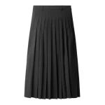 ME+EM Pleated Maxi Skirt in Charcoal