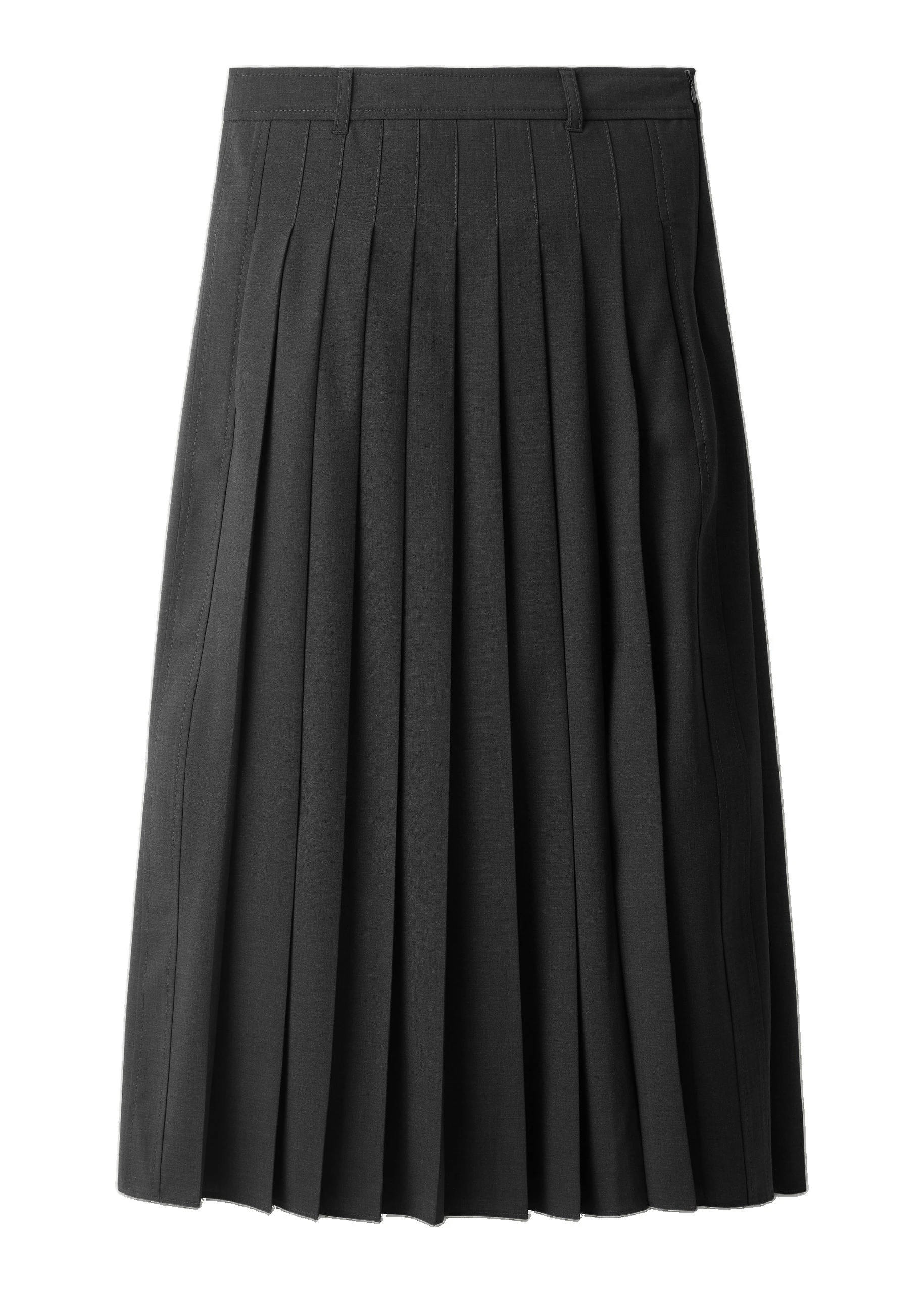 ME+EM Pleated Maxi Skirt in Charcoal | Skirts | Luxury Shoes ME+EM Pleated Maxi Skirt in Charcoal