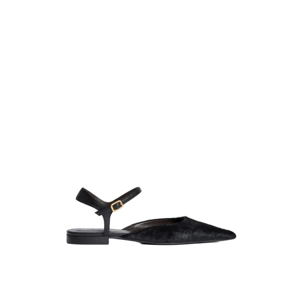 ME+EM Point Toe Flat in Black