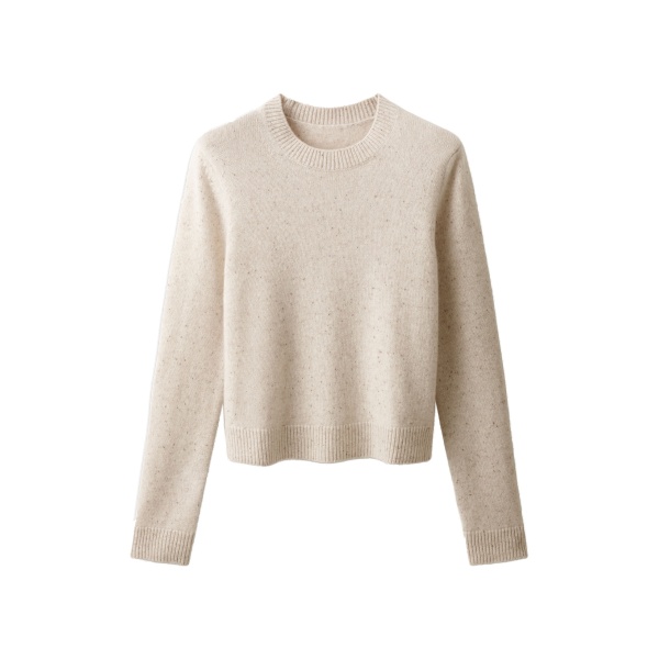 ME+EM Relaxed Crop Jumper in Cream