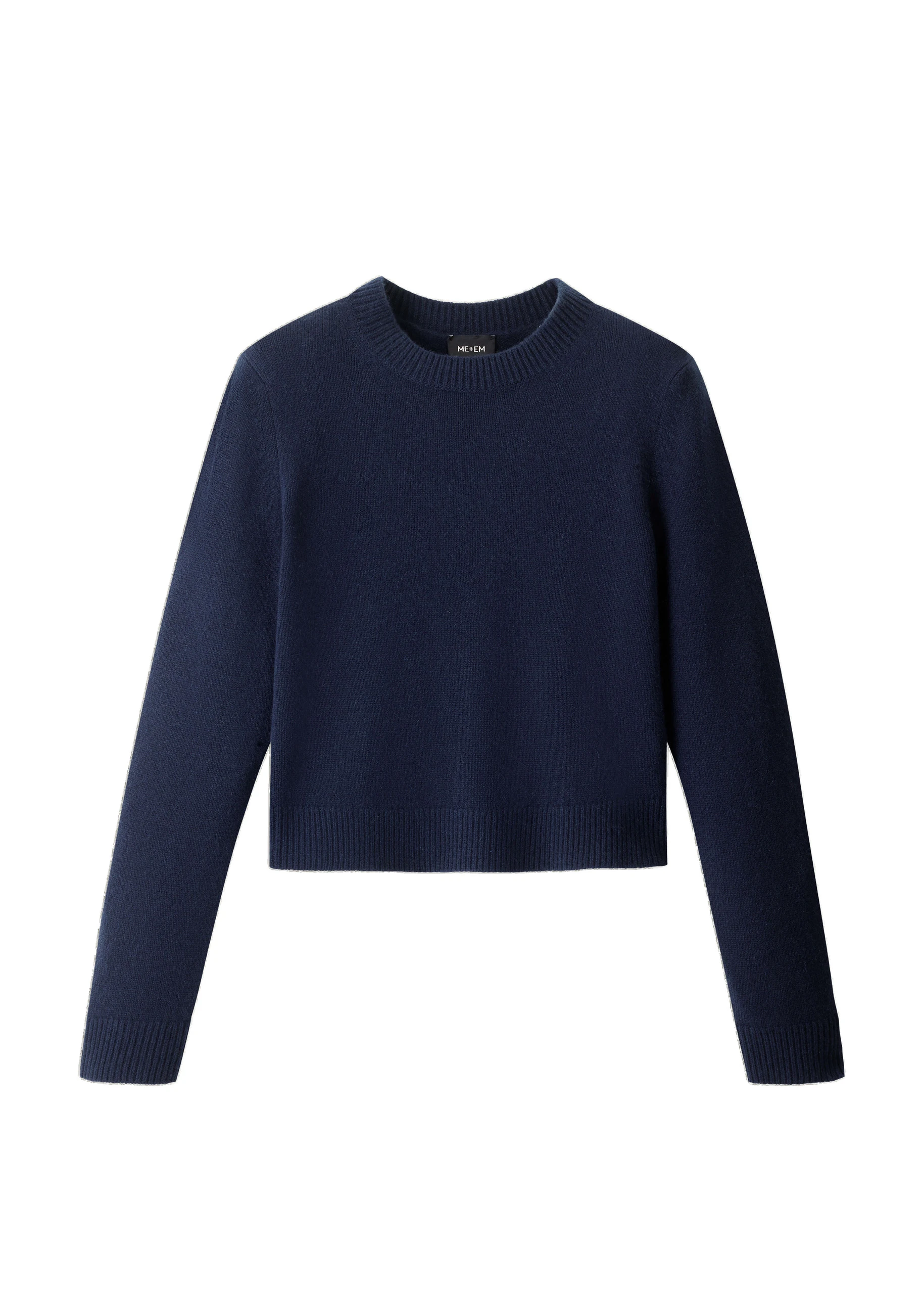 ME+EM Relaxed Crop Jumper in Navy ME+EM Relaxed Crop Jumper in Navy | Sweaters | Luxury Shoes