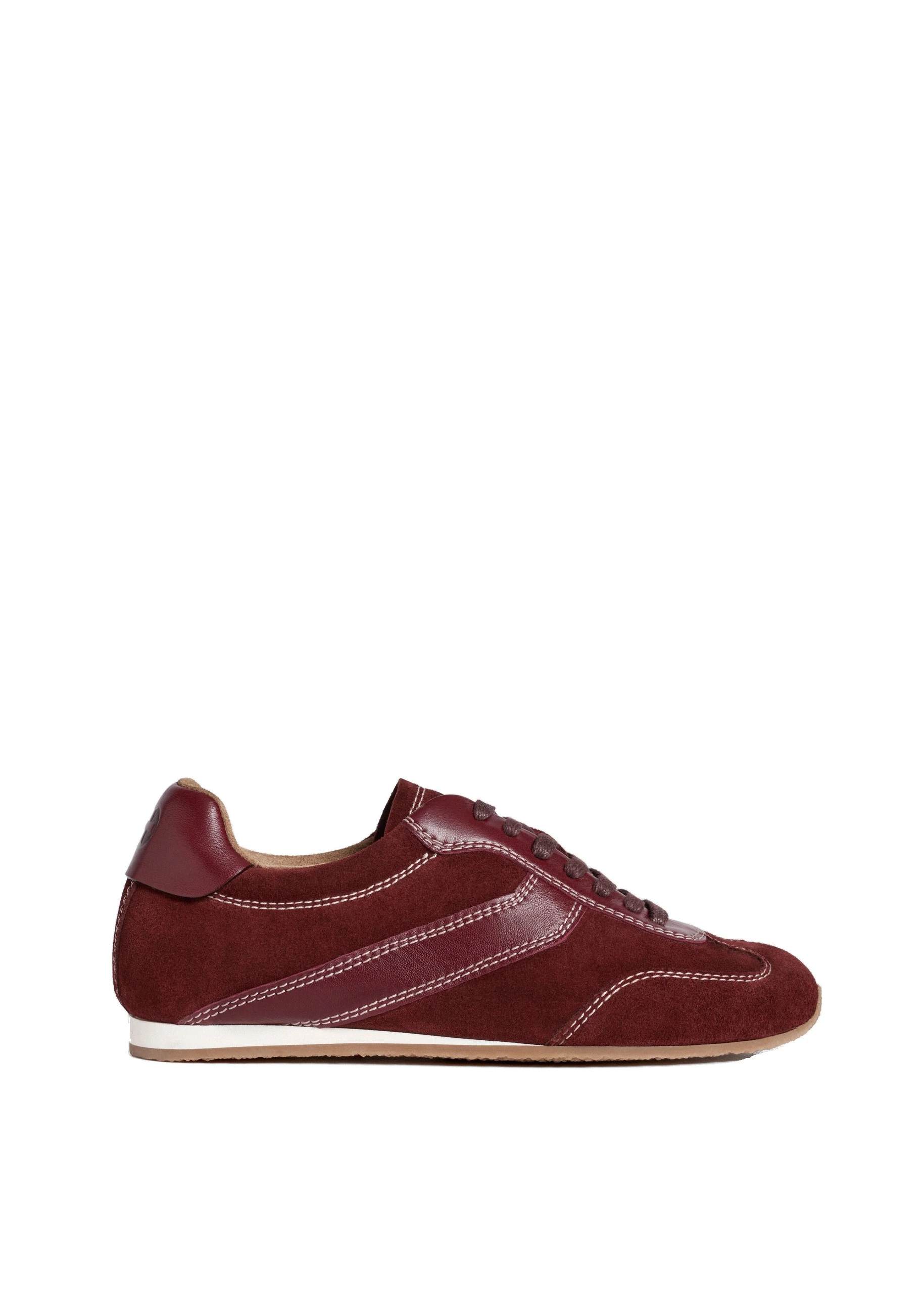 ME+EM Retro Runner Trainer in Rich Red | Shoes | Luxury Shoes ME+EM Retro Runner Trainer in Rich Red