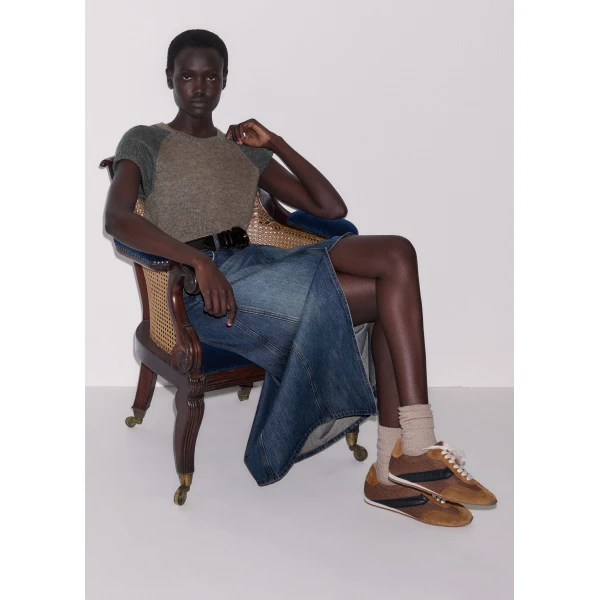 ME+EM Retro Runner in Pecan Brown/Black