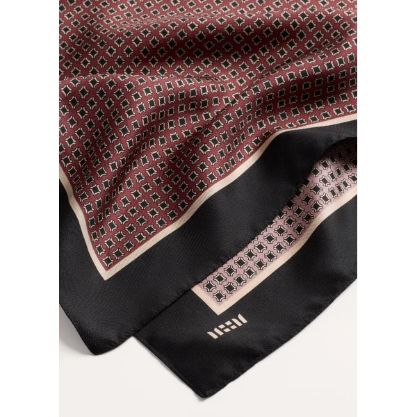 ME+EM Reversible Scarf in Barolo Red/Black