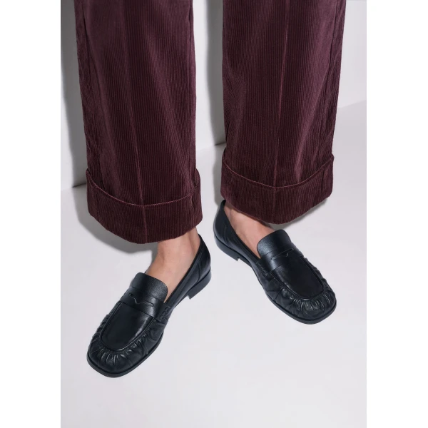 ME+EM Ruched Loafer in Black