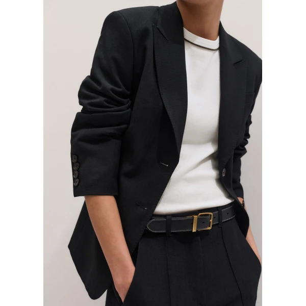 ME+EM Sharp Contour Blazer in Black