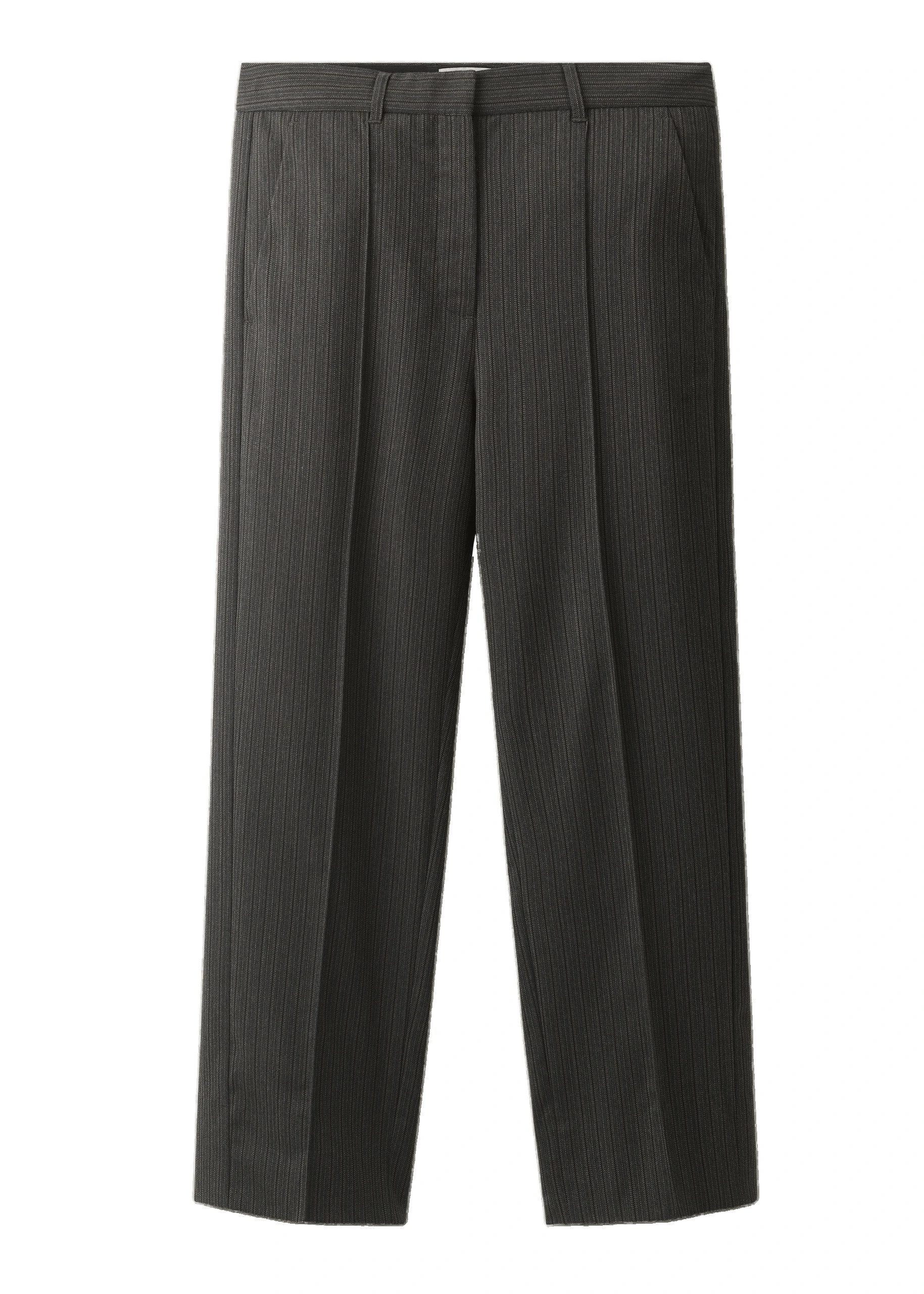 ME+EM Slim Crop Trouser in Grey Multi | Pants | Luxury Shoes ME+EM Slim Crop Trouser in Grey Multi