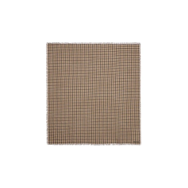 ME+EM Small Check Scarf in Pecan Brown Multi