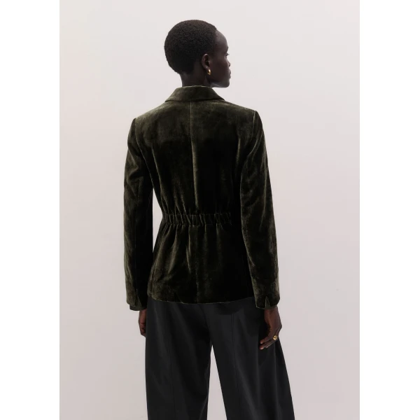 ME+EM Soft Contour Blazer in Bay Green, view 5 | Blazers | Luxury Shoes 