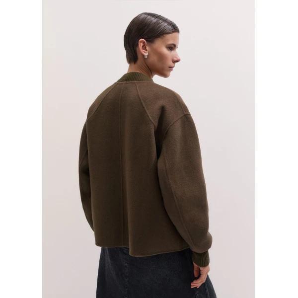 ME+EM Sporty Smart Swing Jacket in Bronzed Brown