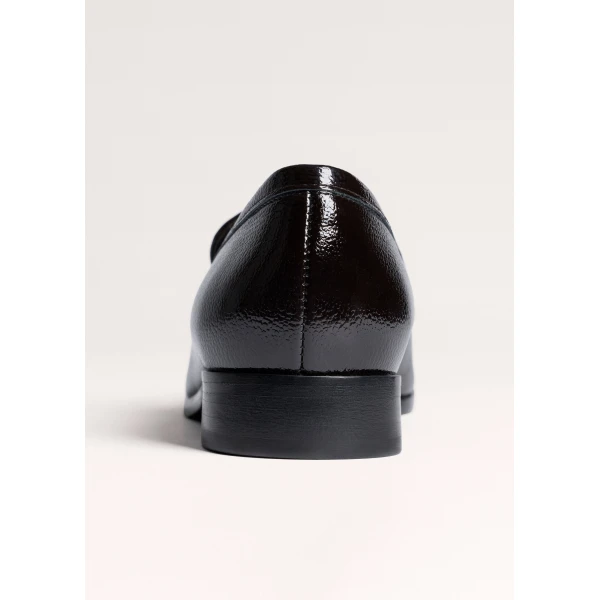 ME+EM Square Toe Loafer in Black Brown