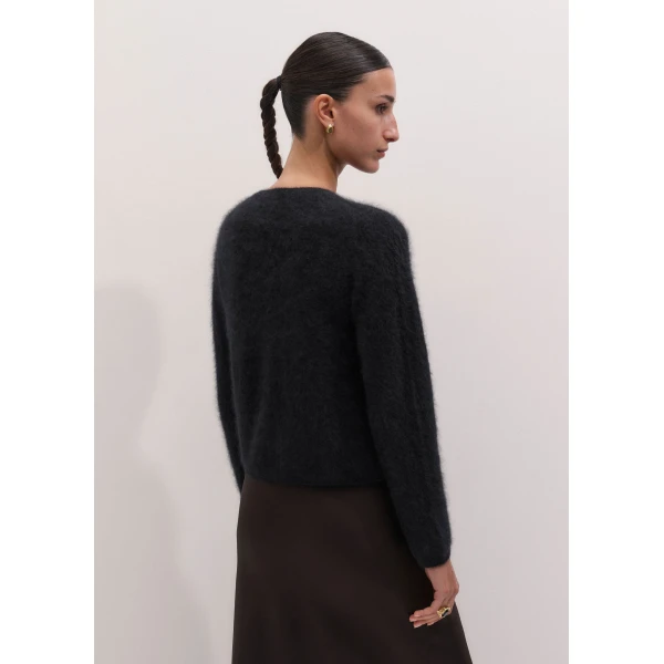 ME+EM Straight Cardigan in Black, view 5 | Cardigan | Luxury Shoes 
