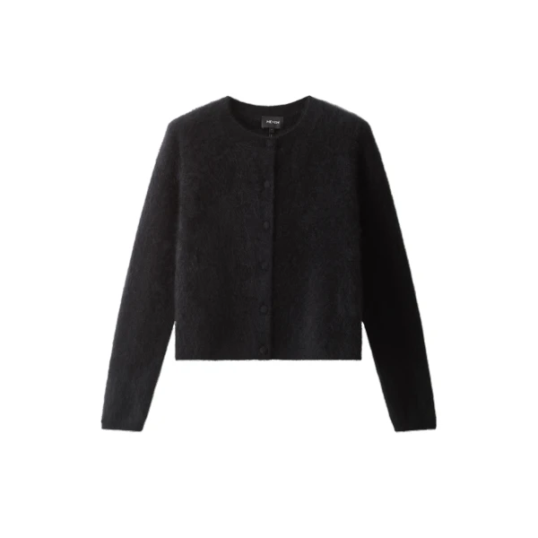 ME+EM Straight Cardigan in Black | Cardigan | Luxury Shoes 